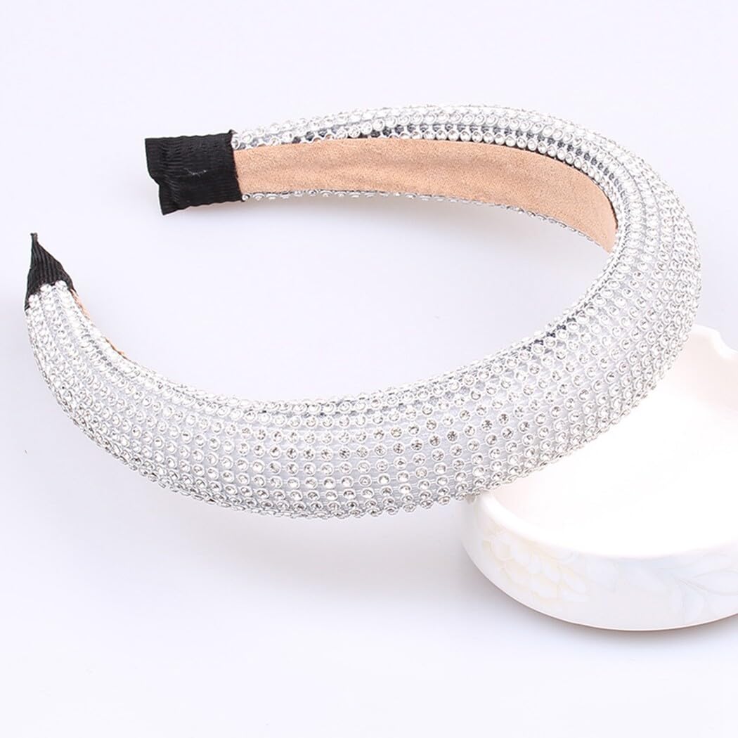 5 cerchietti per capelli con strass, accessorio decorativo da donna