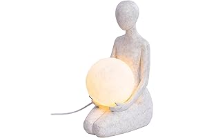 Quoowiit Sculpture and Light - Illuminating Knee Statue for Home Decor