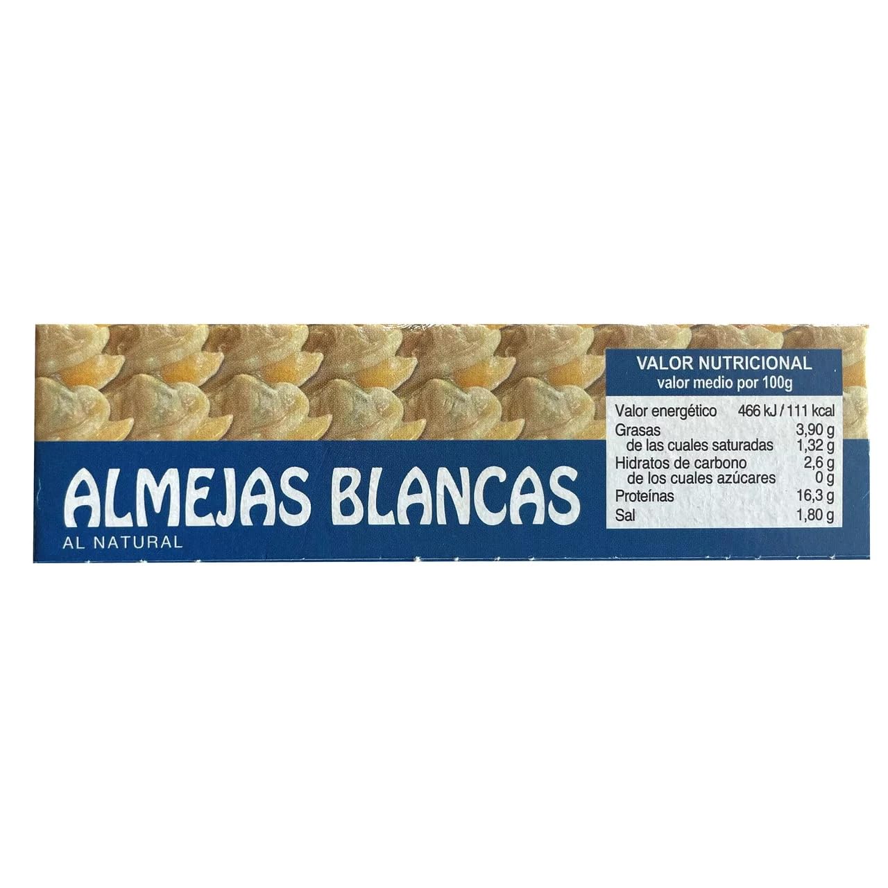 ATLANTICO Weiße Venusmuscheln natur 57 g. 9er Pack