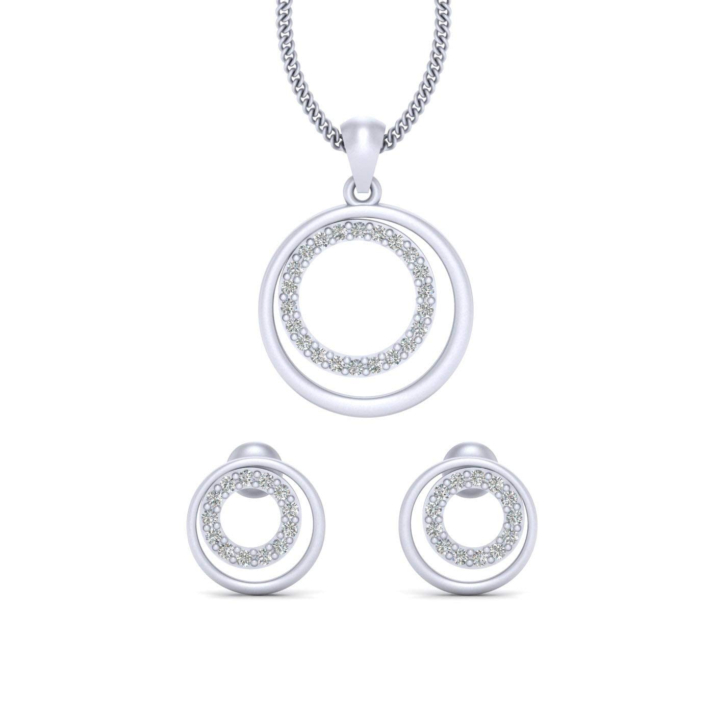 Boucles d'oreilles pendantes argent et diamant rond pour illuminer vos tenues de soirée