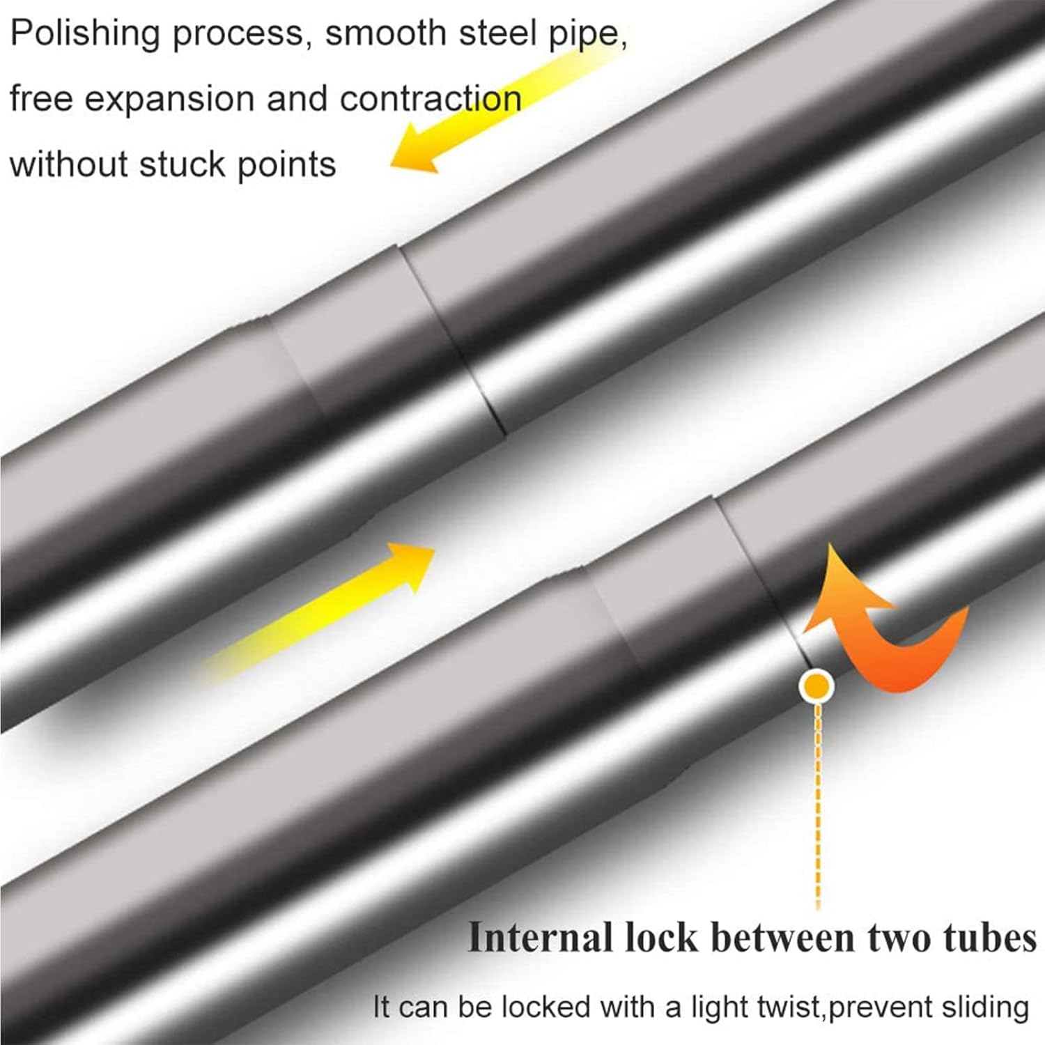 Shower Curtain Rod Rack,Corner Bathroom Shower Curtain Rod, U Shaped Shower Curtain Rail Rod Telescopic Shower Curtain Pole 201 Stainless Steel Curved Shower Curtain Rod Bath Curtain Rail B