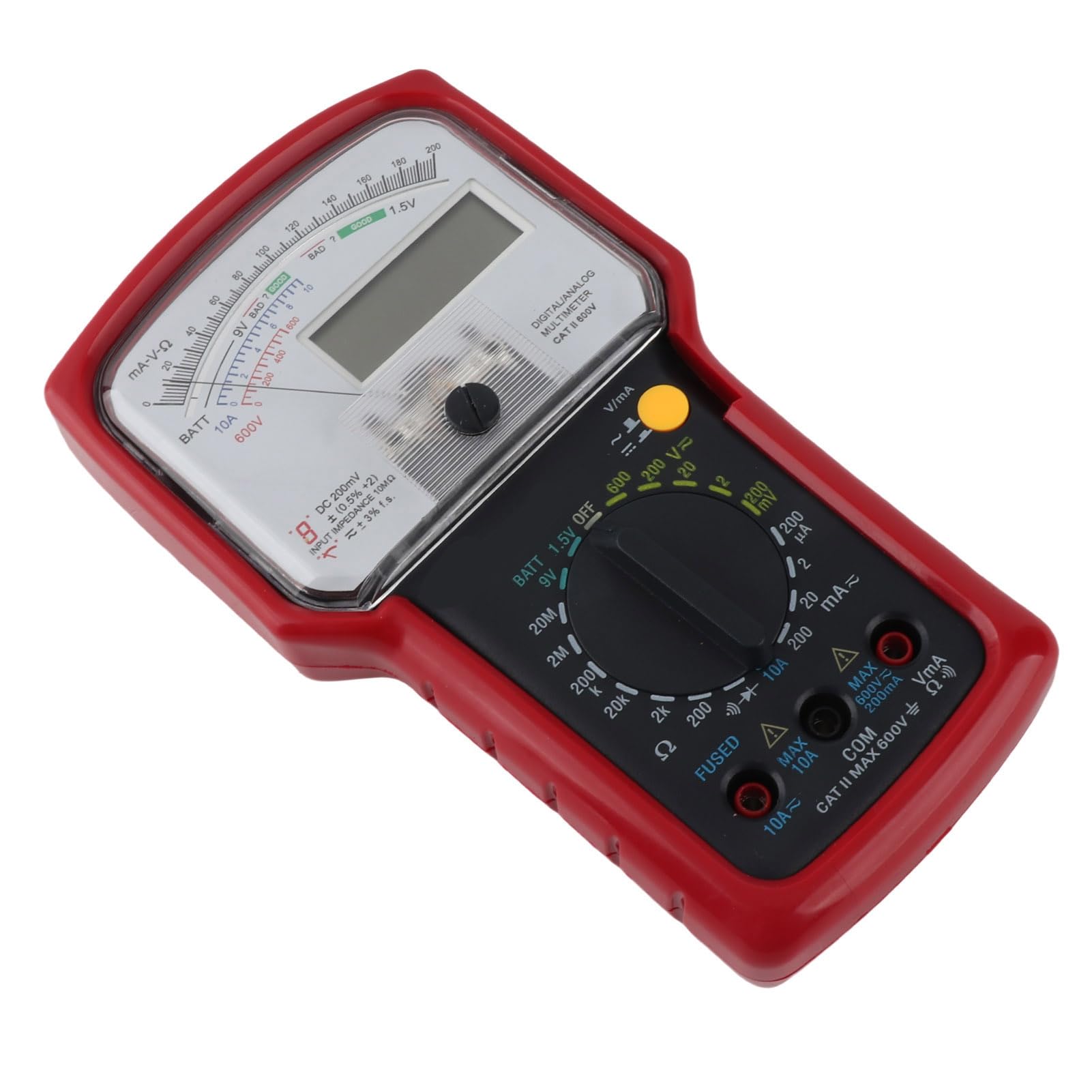 KT7030 Multimetro digitale analogico Alta sensibilità Tester elettrico multifunzione a doppio display ad alta precisione per elettricisti professionisti Ingegneri Appassionati di