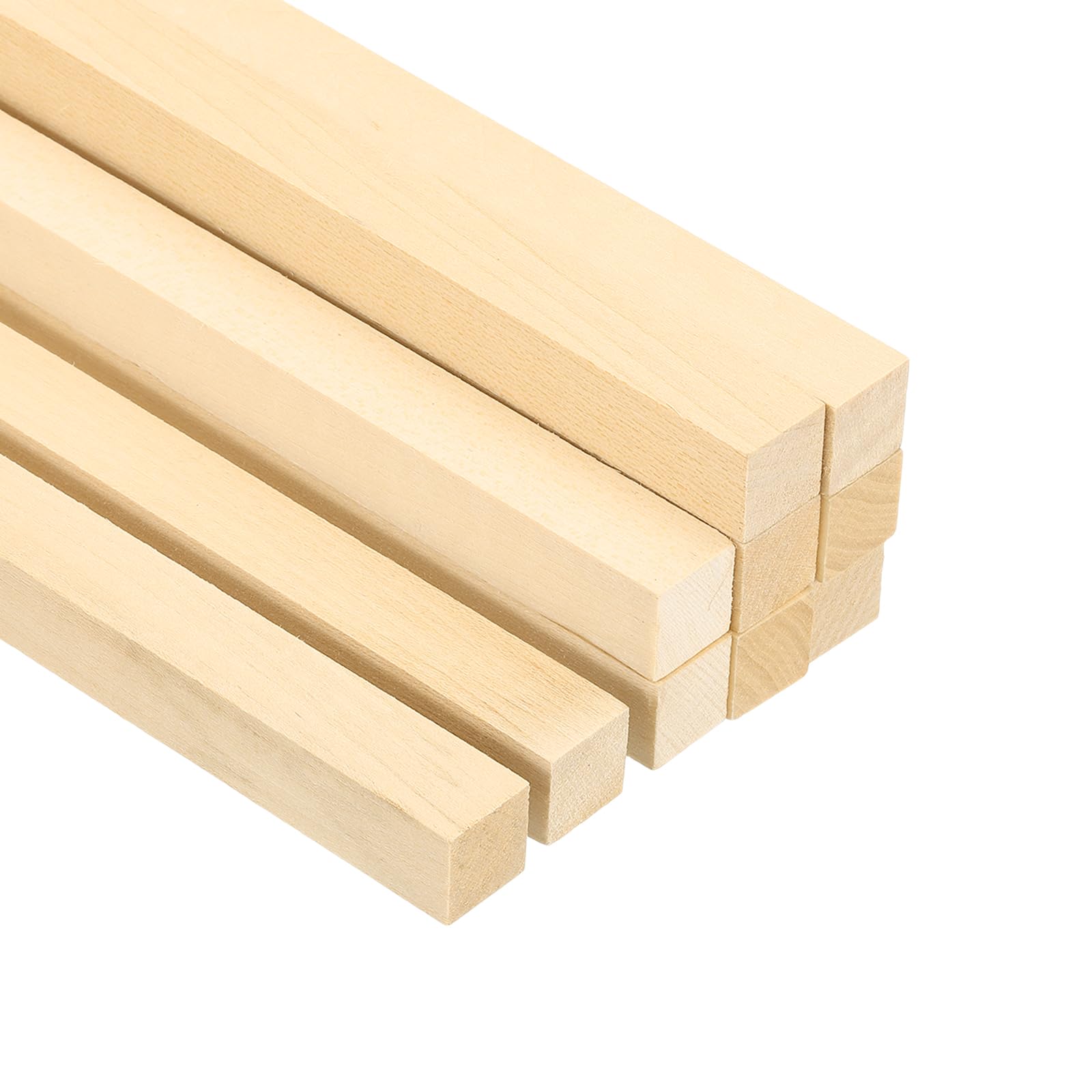 PATIKIL 5/8 Inch Dowel Rods Wood Sticks, 10 Pcs 9.8 Inch Long Square Wooden Dowels Unfinished Hardwood Sticks for Craft DIY Supplies