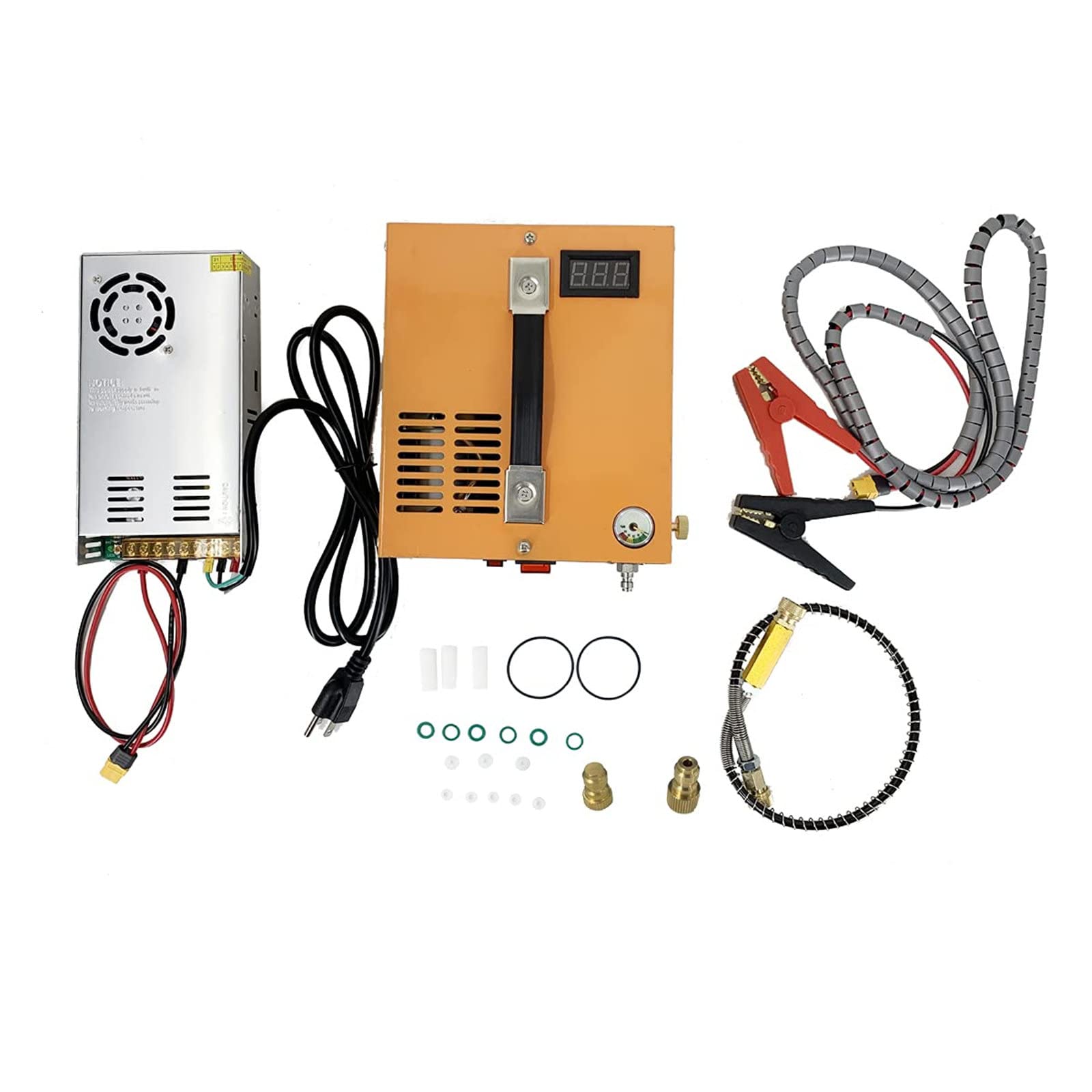 Sprężarka powietrza PCP, 350 W 12 V Wysokociśnieniowy transformator sprężarki powietrza Pompa powietrza PCP Pompa sprężarki powietrza z wbudowanym chłodzeniem