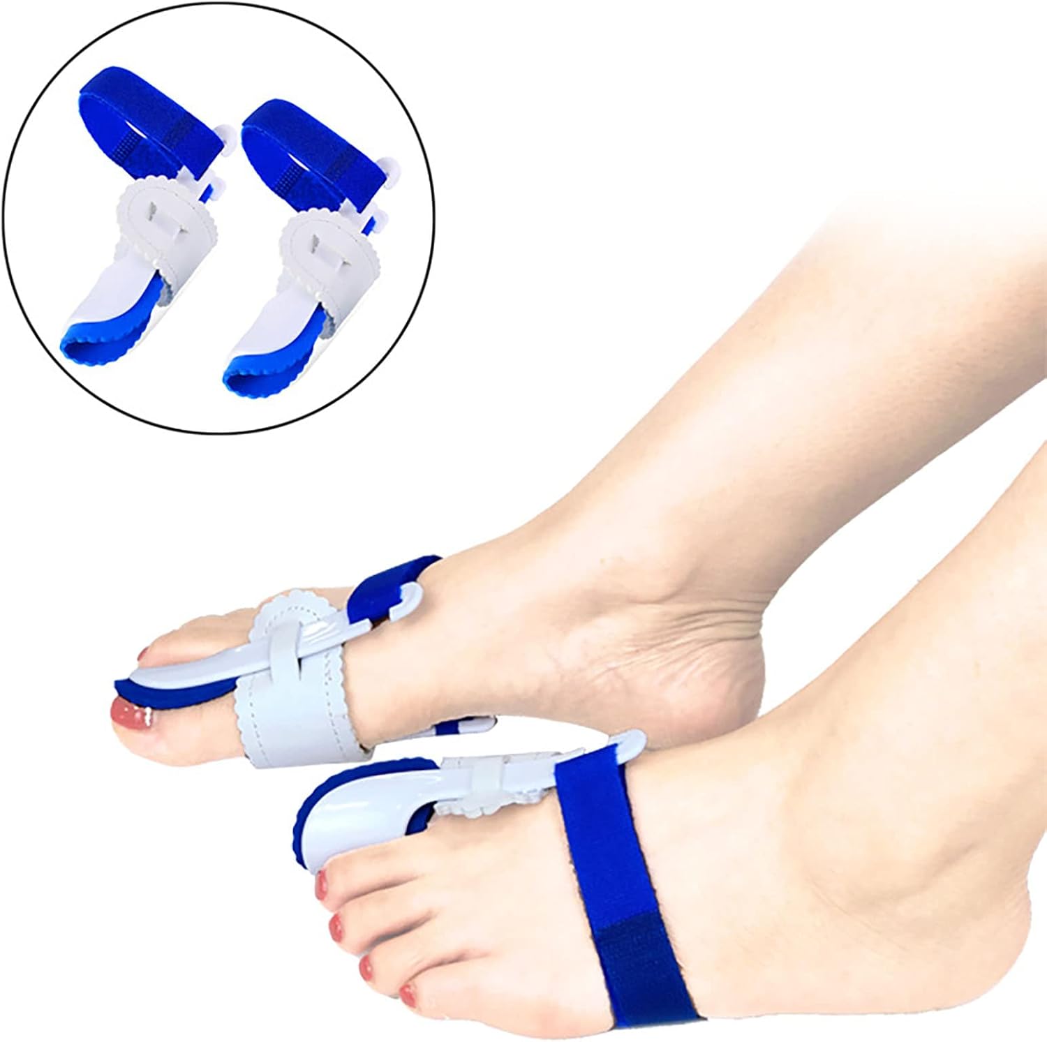 Bunion Corrector for Women & Men 2pc - Toe Separators for Women Men Toe Spacers Toe Straightener Toe Stretcher Big Toe Correctors Toe Separator