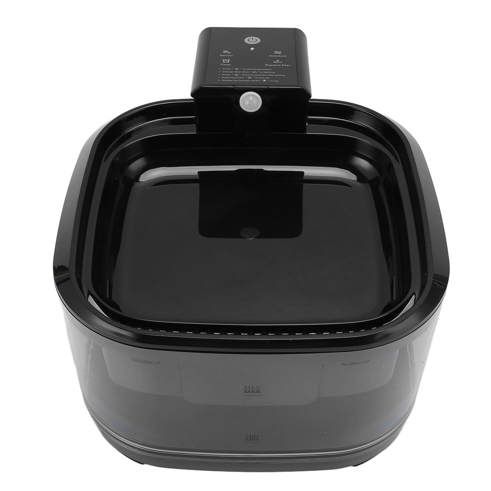Haofy Fuente de Agua para Gatos de 4,5 L, Dispensador Automático de Agua para Gatos, Fuente de Silenciosa de Gran Capacidad para Mascotas con Triple Filtración para, Perros (Black)