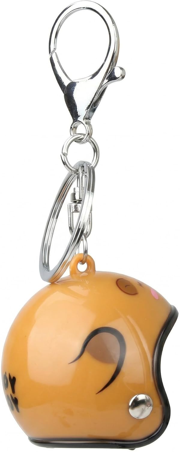 Mini Helmet Keychain Charm, Motorcycle Bag Charm for Women Men for Backpack Purse Car Keys