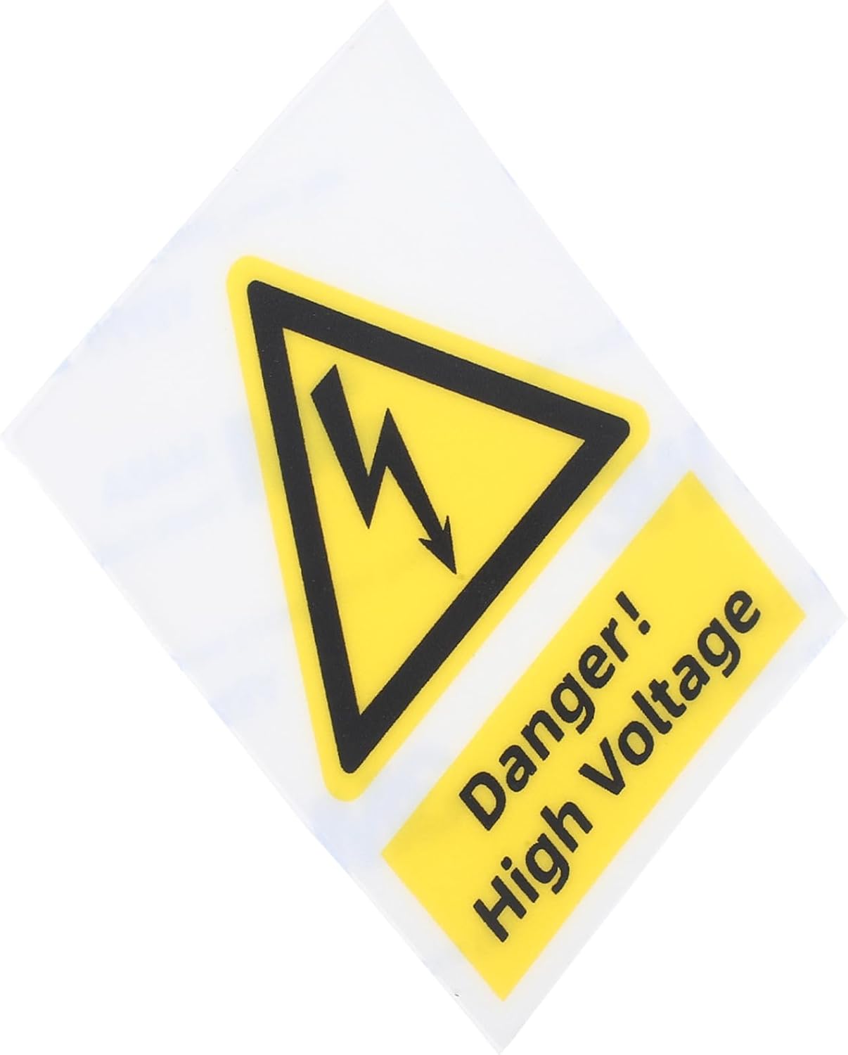 High Voltage Warning Label Sticker with Strong Adhesive PC Safety Sign