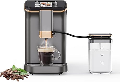Miniatura 11 de GarveeHome Máquina de café expreso con molinillo, cafetera espresso semiautomática de 20 bares con espumador de leche, varita de vaporizador,