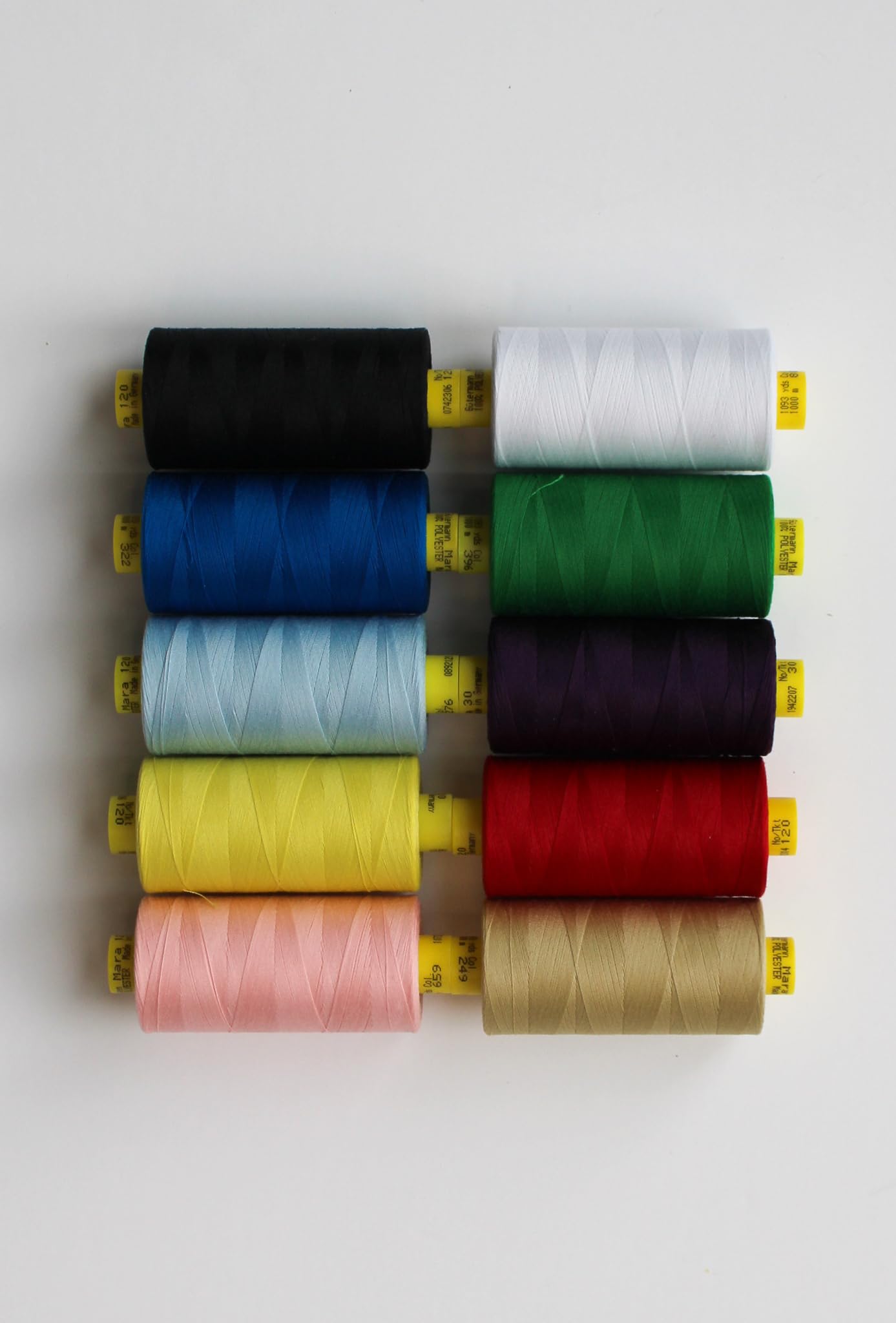 Gutermann 120 Allzweck-Nähgarn-Set, dunkelfarben, hochwertiges Polyestergarn zum Nähen und Basteln, Nähmaschine/Handnähen