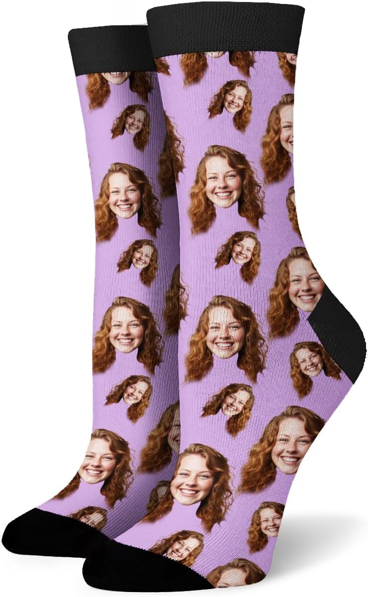 Sockologie Custom Novelty Face Socks: Funny, Personalized Gifts for Men, Women, Dog, and Cat Lovers - US Customized & Shipped - Image 4