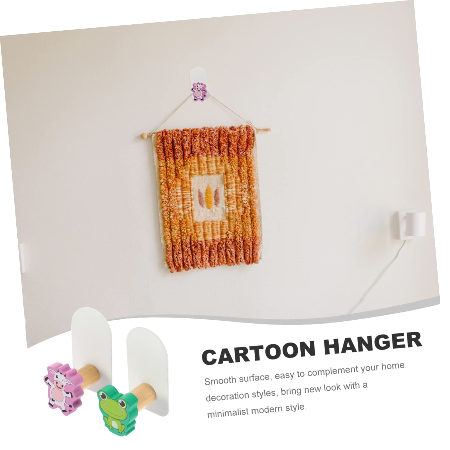ABOOFAN 10piezas Ganchos Adhesivos De Animales Para Pared De Decoración Infantil Perfectos Para Colgar Toallas Sombreros y Ropa Dormitorios y Entradas