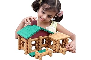 90 PCS Wood Logs Set for Creative Construction
