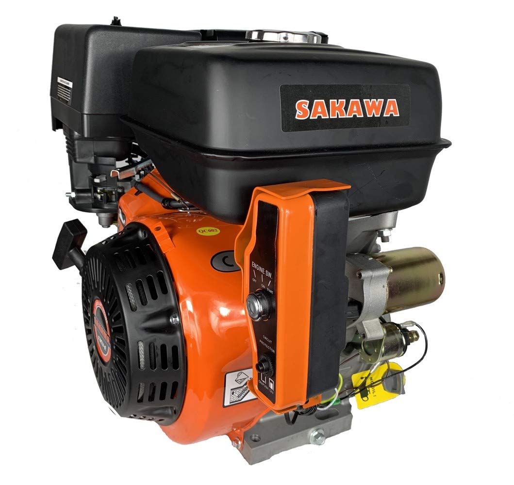SAKAWA Motor Gasolina 4 Tiempos 390CC 13 CV Arranque Eléctrico