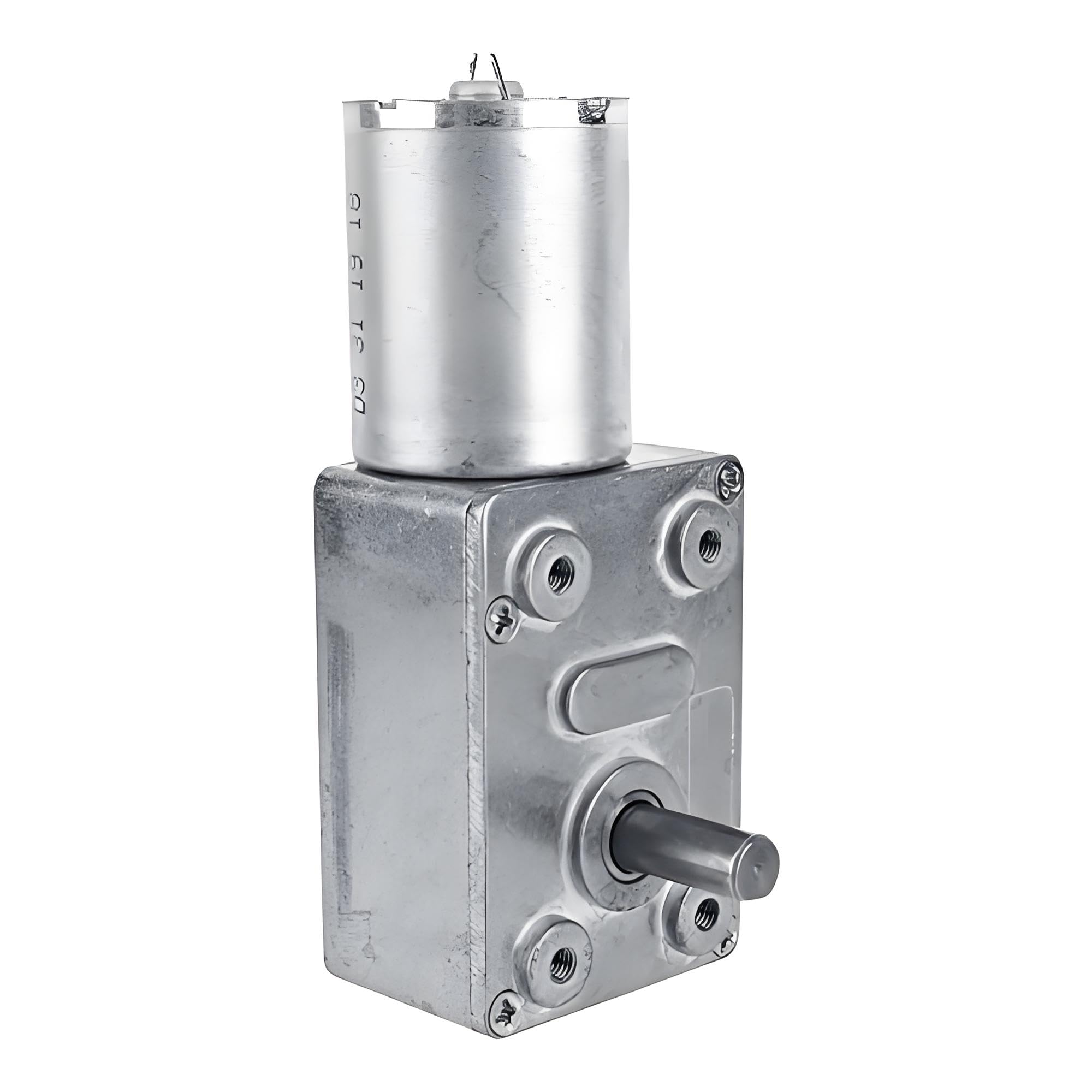 Getriebemotor DC 12V Schneckengetriebemotor mit Drehmoment CW/CCW Drehzahlminderungsmotor Wendbarer Getriebemotor Geschwindigkeitsreduzierung Elektromotor (62RPM)