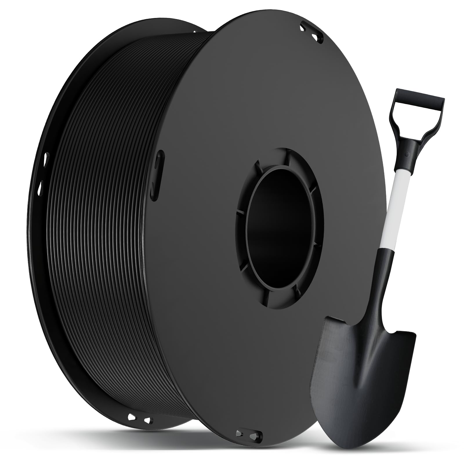 ANYCUBIC ABS Filament 1,75mm, 3D Drucker Filament für Starke und Llanglebige Komponenten, Hoch Temperaturbeständiges, Intelligente Identifikation 1KG Schwarz