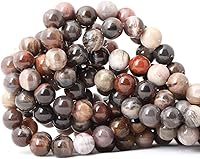 Vista 68 de 60 cuentas redondas sueltas de piedra dálmata natural de 0.236 pulgadas (0.236 in) para hacer joyas, hallazgos de bricolaje, 1 hebra de 15 pulgadas