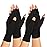 Zexhoor 2 Pairs Arthritis Compression Gloves for Women Men, Carpal Tunnel Pain Relief, Fingerless for Typing Both Hands
