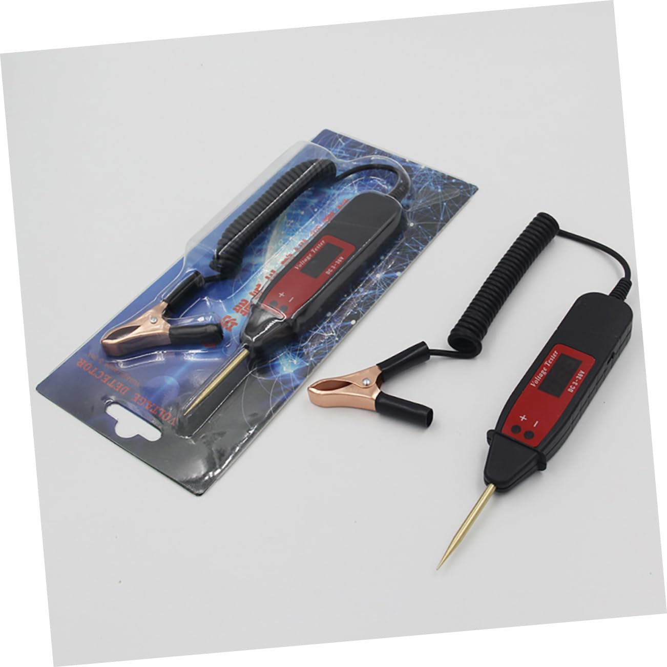 Gatuida 4pcs Automotive Voltage Tester Pen Multi-Function Circuit Tester for Systems Real Voltage Display Compact Design Extendable for Automotive Electrical Testing