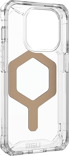 Miniatura 6 de URBAN ARMOR GEAR UAG - Funda diseñada para iPhone 15 Pro Plyo Ice/Gold de 6.1 pulgadas, compatible con MagSafe Bundle con cordón cruzado UAG para