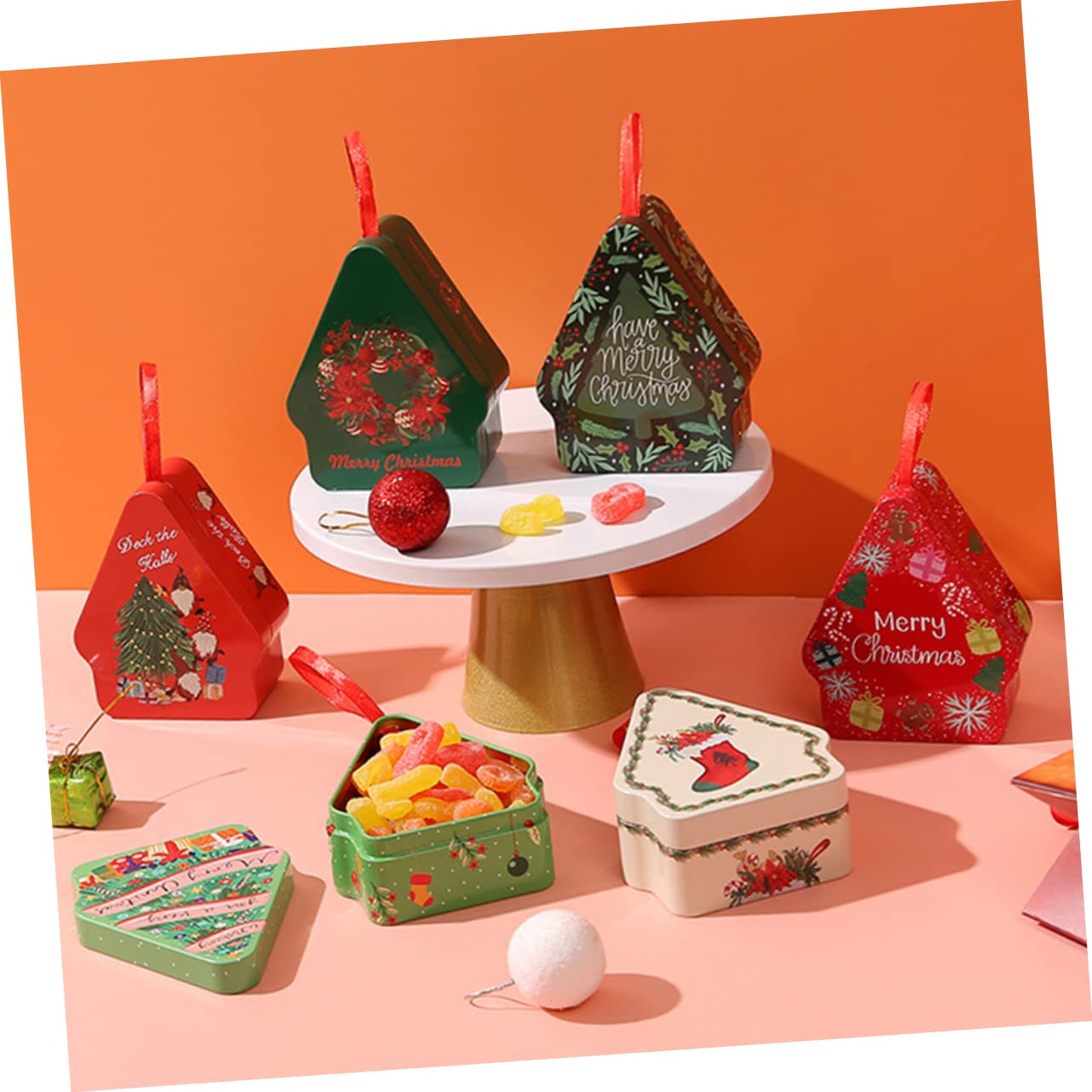COLLBATH 20pezzi Scatole Natalizie Per Biscotti e Dolci Decorazioni Festive Per Regali Natale e Trattamenti Design e Versatile Per e Piccole