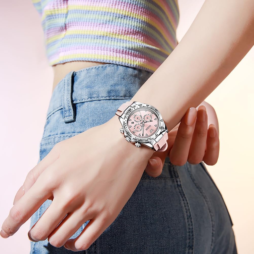 OLEVS Luxury Diamond Small Female Watches - Stainless Steel Bracelet, Waterproof Business Dress Analog Luminous Date Ladies Watches - Image 7