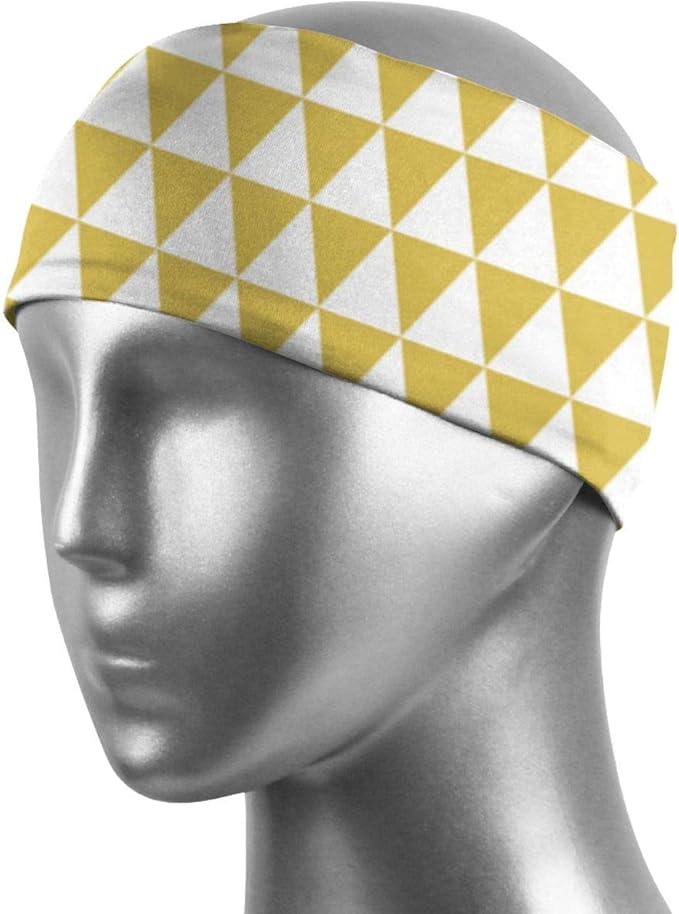 Running Sweat Head Bands for Sports Athletic Sweatbands Triangle Rows