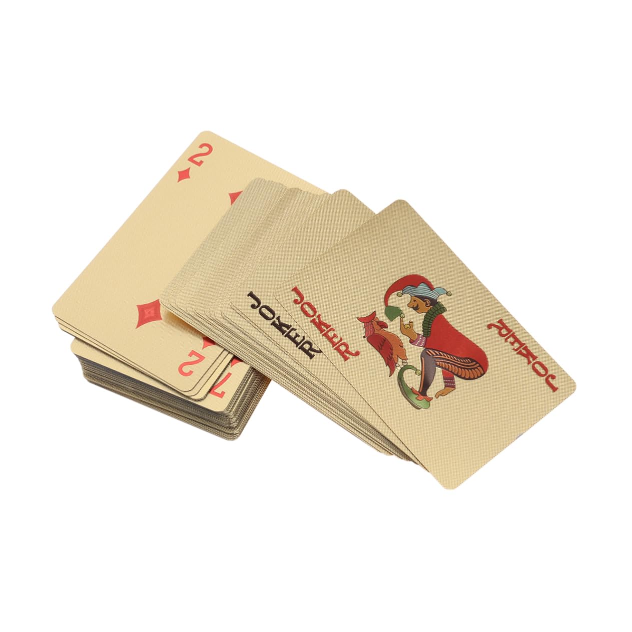 BESTonZON 3pezzi Carte Da Gioco Con Finitura Oro Per Giochi Da Tavolo Per Famiglie e Collezionisti Resistente e Lavabile Esperienza Di Gioco Di