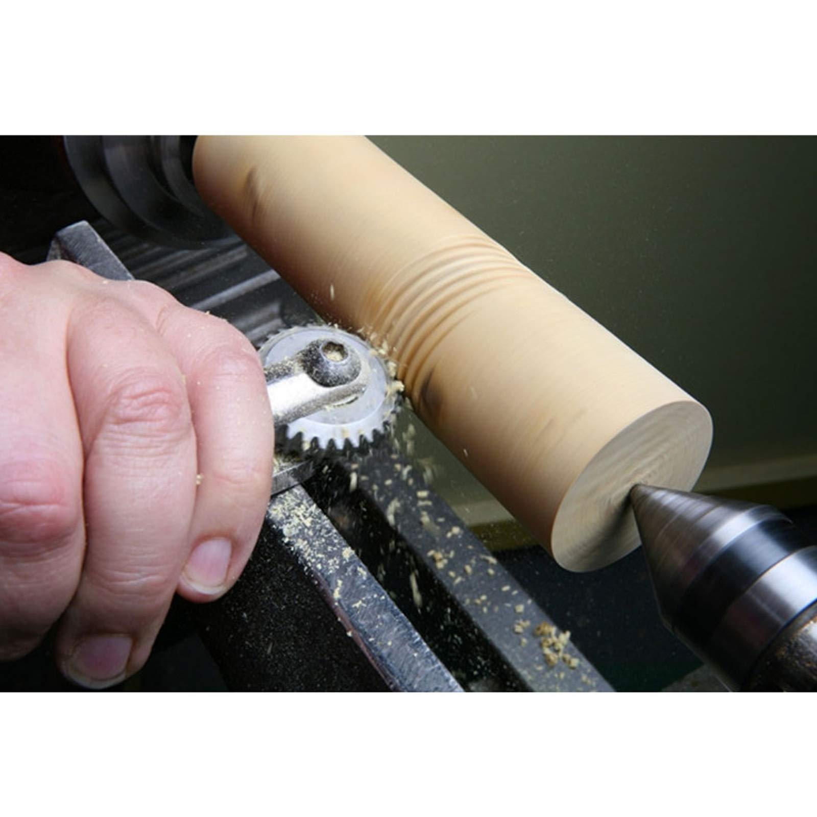 Wood Carving Chisel Set Texture Wood Turning Tool with 4 Replacement Heads Thread Sprail Texturing and Spiralling System Woodworking Tools,