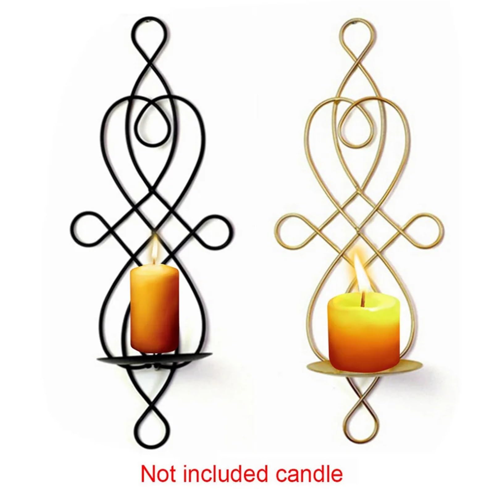 Wandkerzenständer 2 stücke Eisen Wand Hängen Kerzenhalter Metall Party Hochzeit Hause Abendessen Dekoration Kerzenständer Kerzenständer Für Wohnzimmer