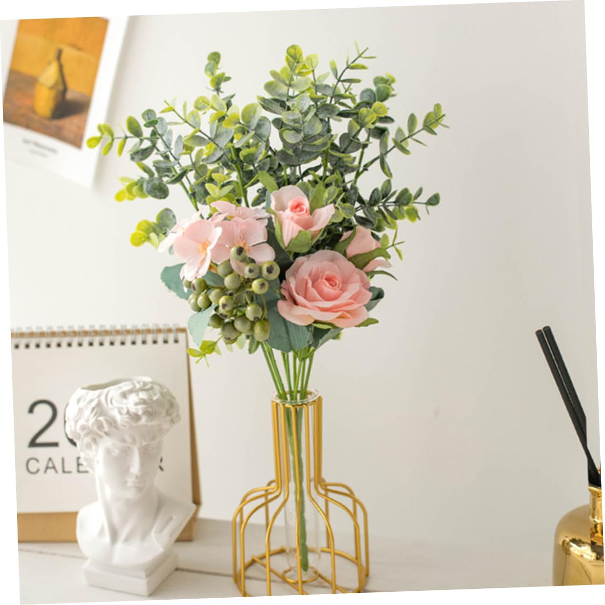 PRETYZOOM 4stücke Realistischer Kunstblumenstrauß Für Hochzeiten Und Wohnraumdekoration Lebensechte Deko Für Fotografie Und Festlichkeiten Pflegeleicht Und Langlebig