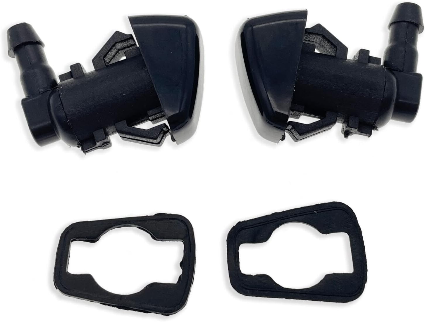 Front Windshield Washer Nozzles - Replacement for Ford F250 F350 F450 F550 Super Duty - Replaces OEM #: BC3Z17603A,BC3Z-17603-A, Premium Spray Jet Kit (pack of 2)