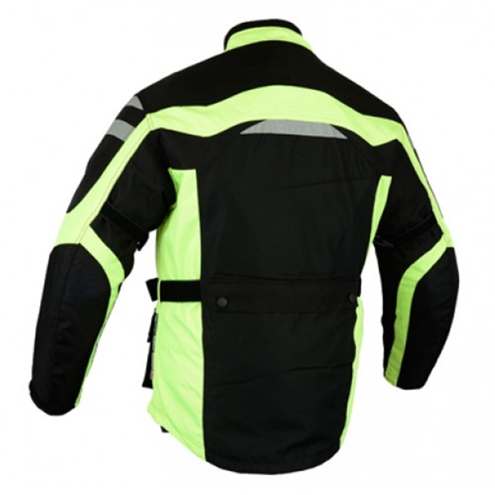 Bikers Gear The infinity moto giacca impermeabile ad alta visibilità alta visibilità CE1621 – 1 PU Armour 3 x L