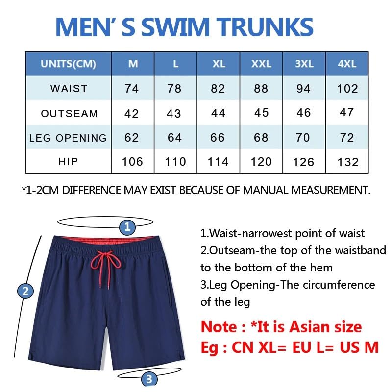 Pantalones Cortos De Natación Verano for Hombre, Moda Deportiva, Transpirable, Cintura Elástica, Forro Malla con Bolsillo, Bermudas Masculinas para Nadar