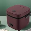 Rice Cooker Small 2 Person, Small Electric Cooker Chef Master Rice Cooker 2 Cup, Fully Automatic with Removable,Brown