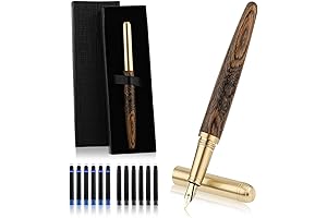 Vintage Luxury Wooden Fountain Pen Set