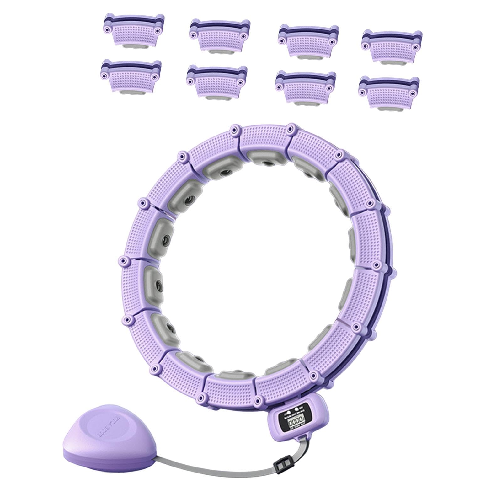 CALANDIS™ Fitness Hoop Exercise Ring with Counter Adjustable Fit Hoop for Women Indoor Purple for 110KG | Abdominal Exercisers | Fitness Equipment & Gear | Fitness, Running & Yoga-image-31