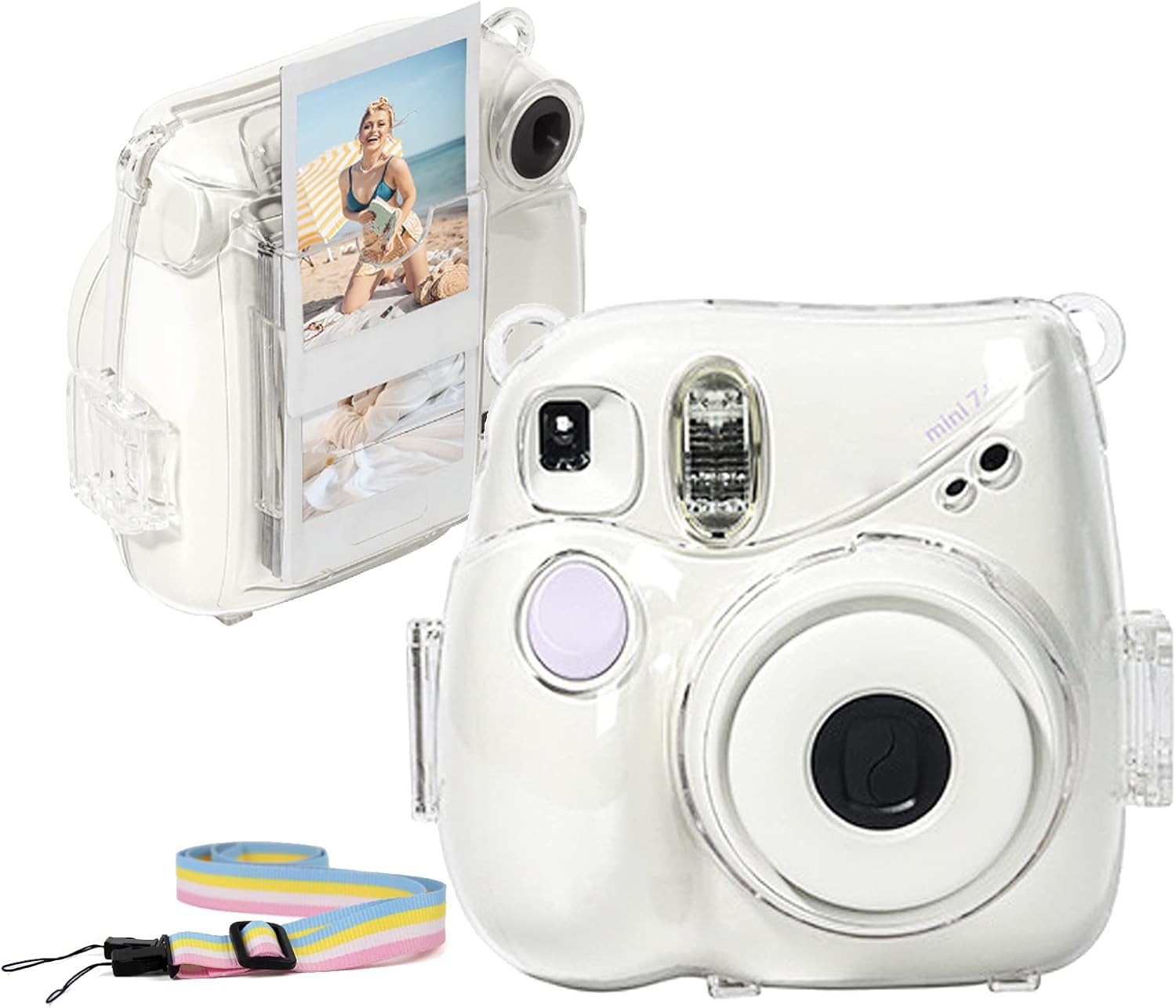 Ngaantyun Clear Camera Case with Film Pocket for Fujifilm