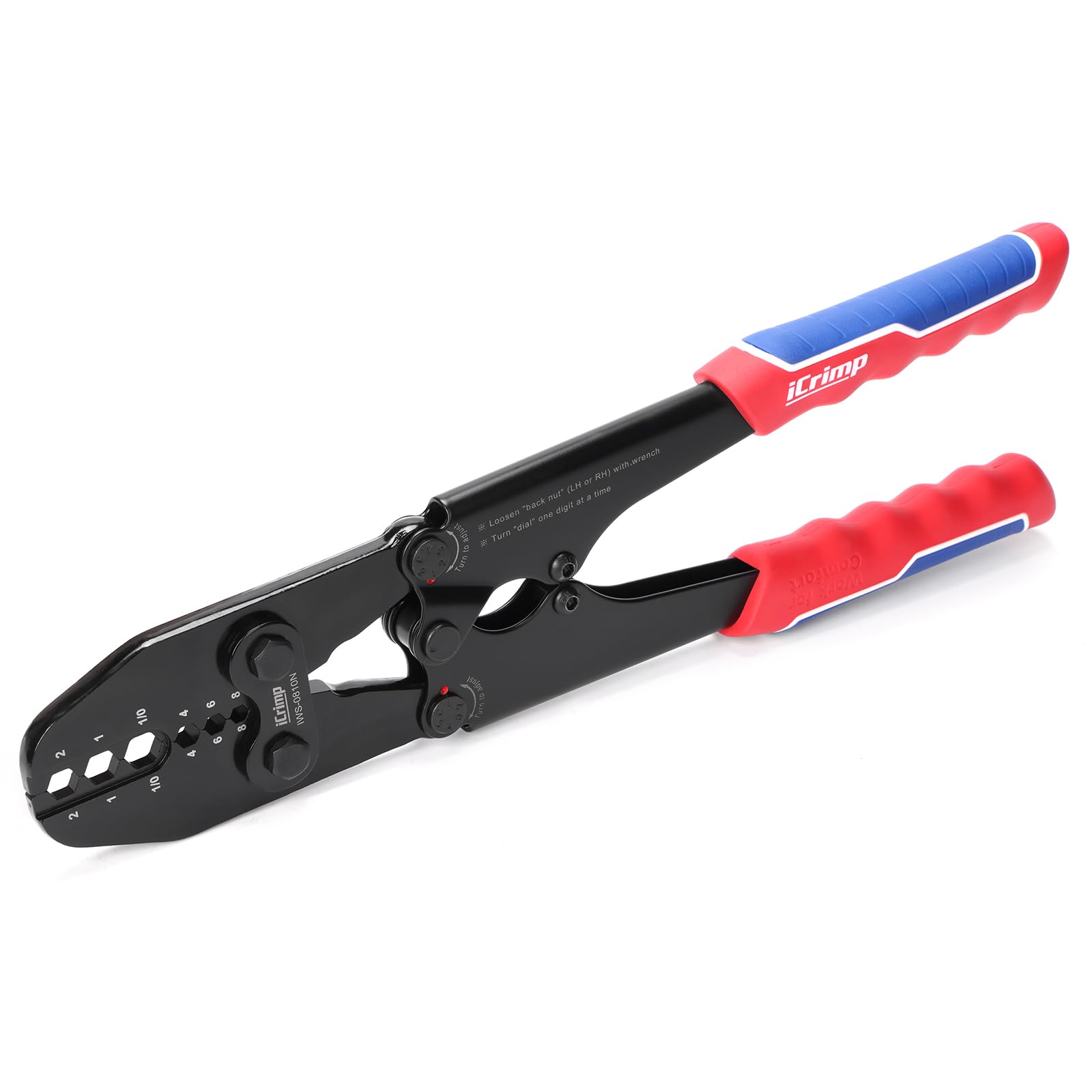 BYKVORL Battery Cable Wire Lug Crimping Tool Kit 10-1 AWG With 10 - View #8