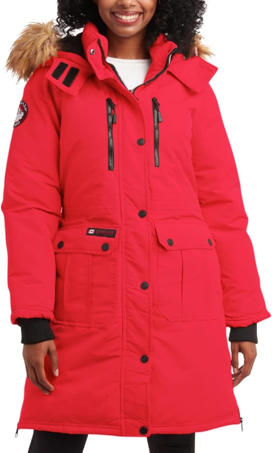 CANADA WEATHER GEAR Womens Parka, Warm Winter Coat for Women, Insulated Winter Jacket for Women, Faux Fur Removable Hood