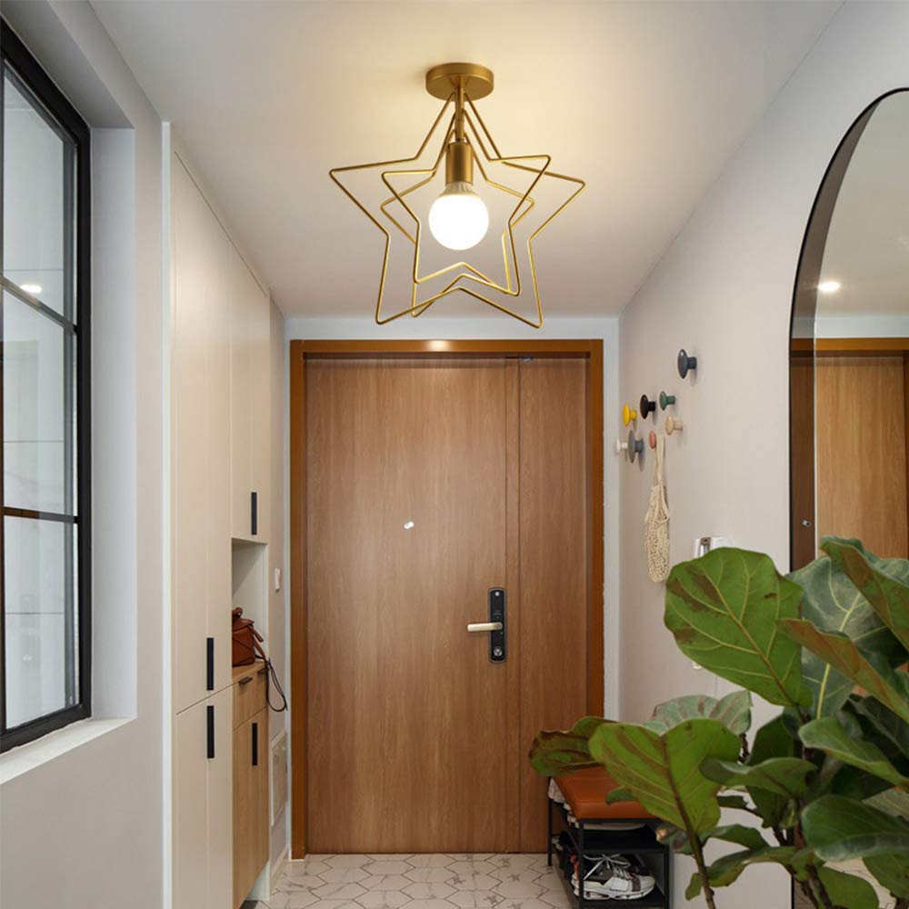 Mengjay Moderne Plafonnier LED en Métal - Lampe Décorative Pour Salon, Couloir, Bar, Cuisine, Salle à Manger, Chambre d'Enfants