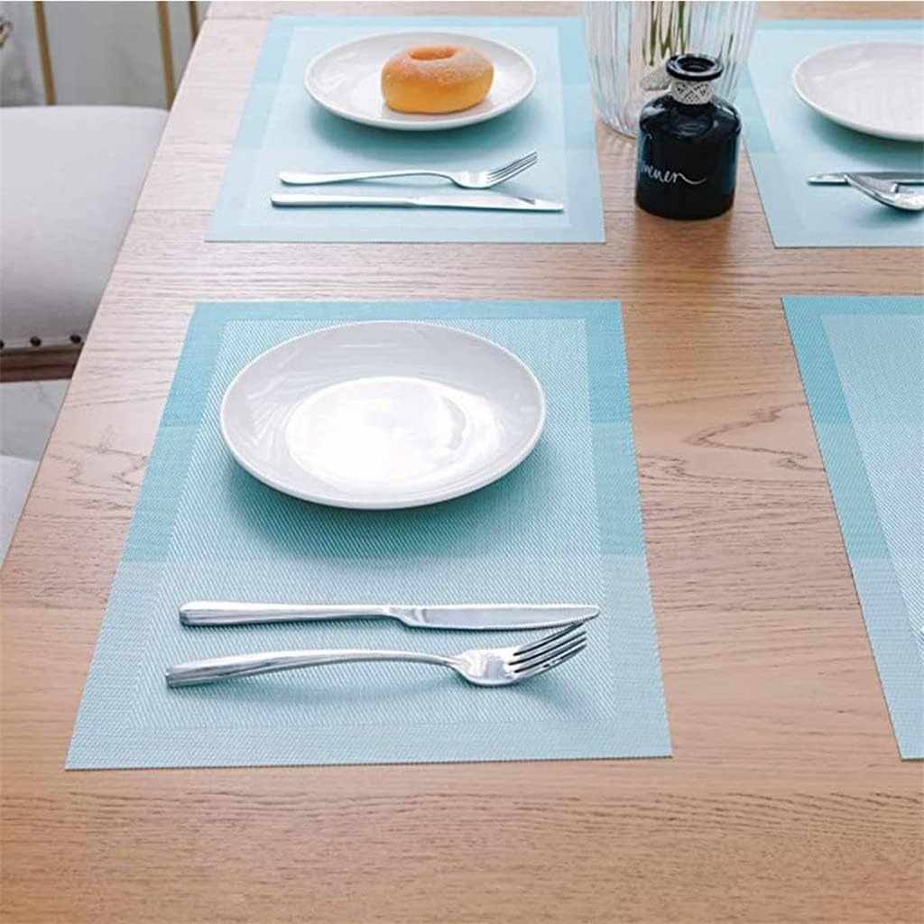 4-Piece Set PVC Washable Placemat Table Mat Placemat Set Kitchen Accessories Coaster Wine Mat Table Decoration