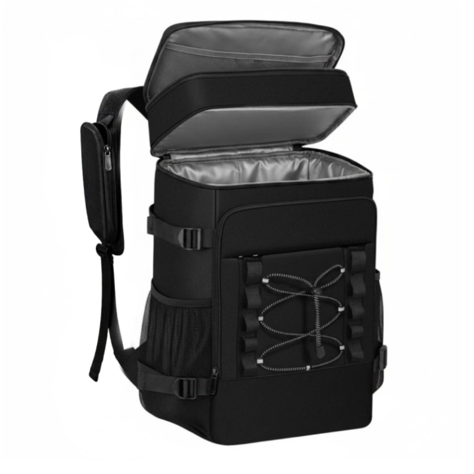 rockible Sac Isotherme Sac à Dos Glacière Sac Pique-nique Glacière Portable Grande Ouverture et Organisation des Repas Bouteilles et Ustensiles Adapté aux