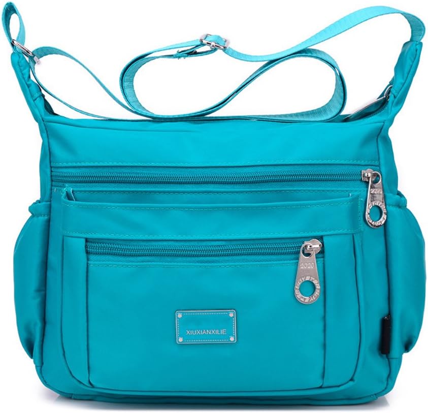 Nylon Crossbody Bags for Women with Pockets Waterproof Lightweight Shoulder Bag