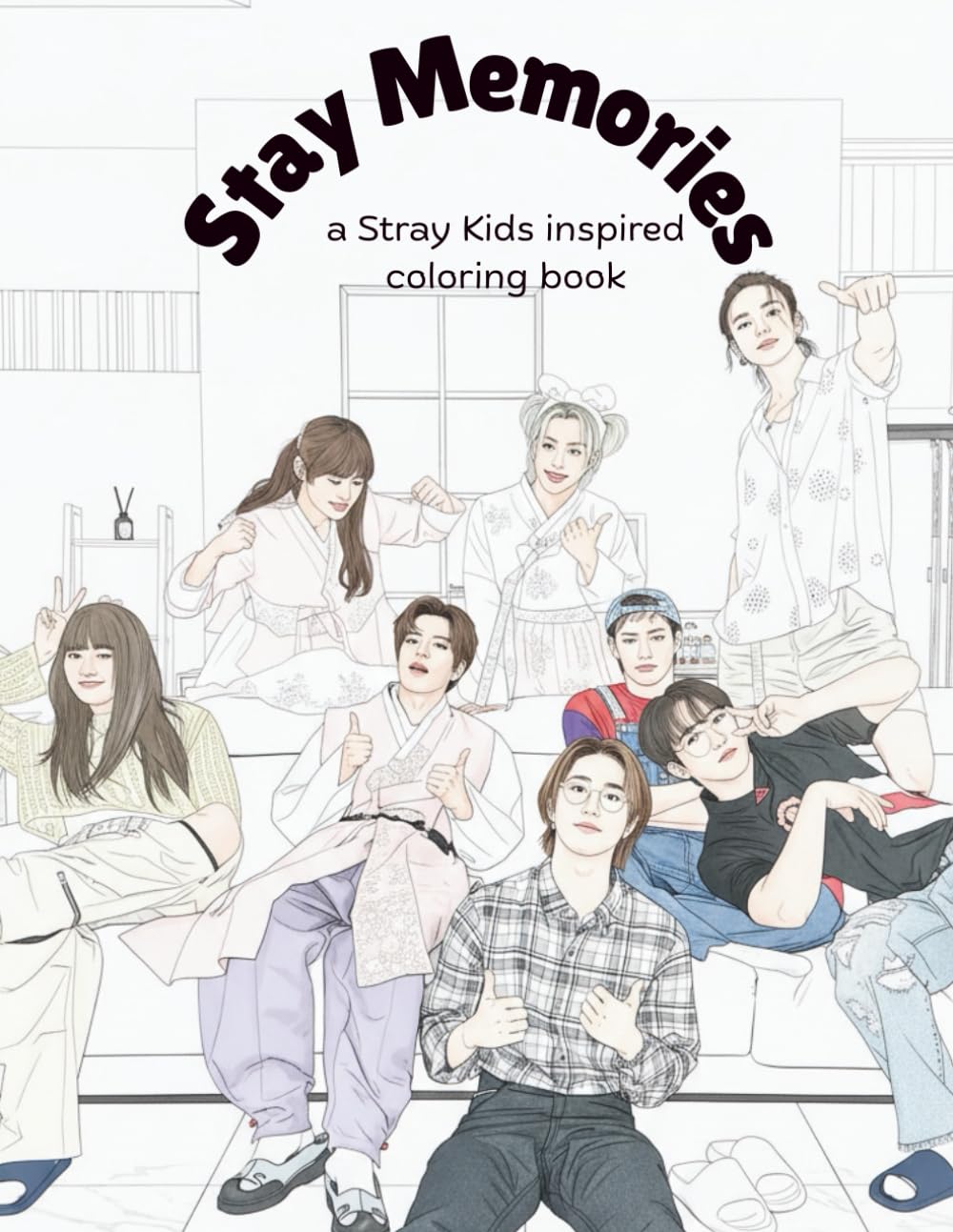 Stay`s Memories; Stray Kids inspired Coloring Book