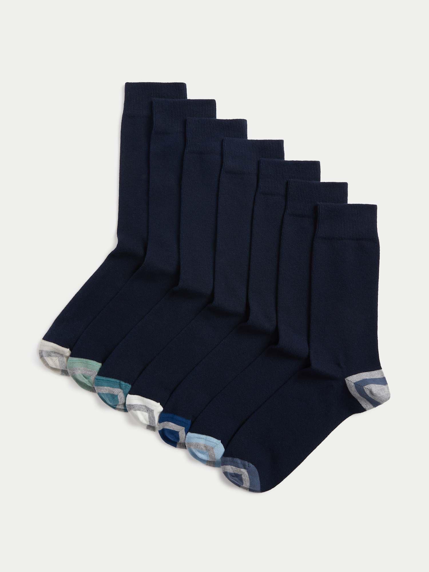 Marks & Spencer Calcetines Cool & Fresh™ Pack de 7 Hombre Algodón Elásticos