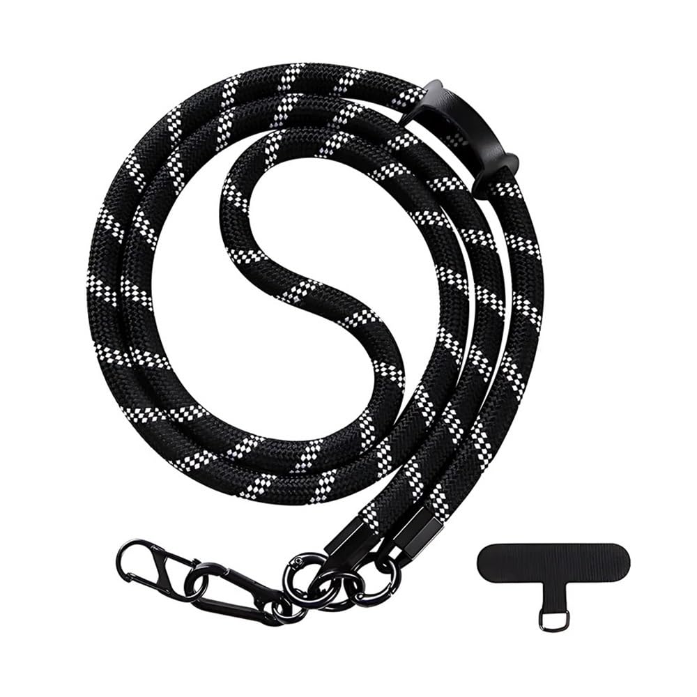 Handyseil, Handykette, 10 mm, verstellbar, Crossbody, langes Handy-Lanyard, abnehmbares Umhängeband, Umhängeband, for Aufhängen an der Schulter