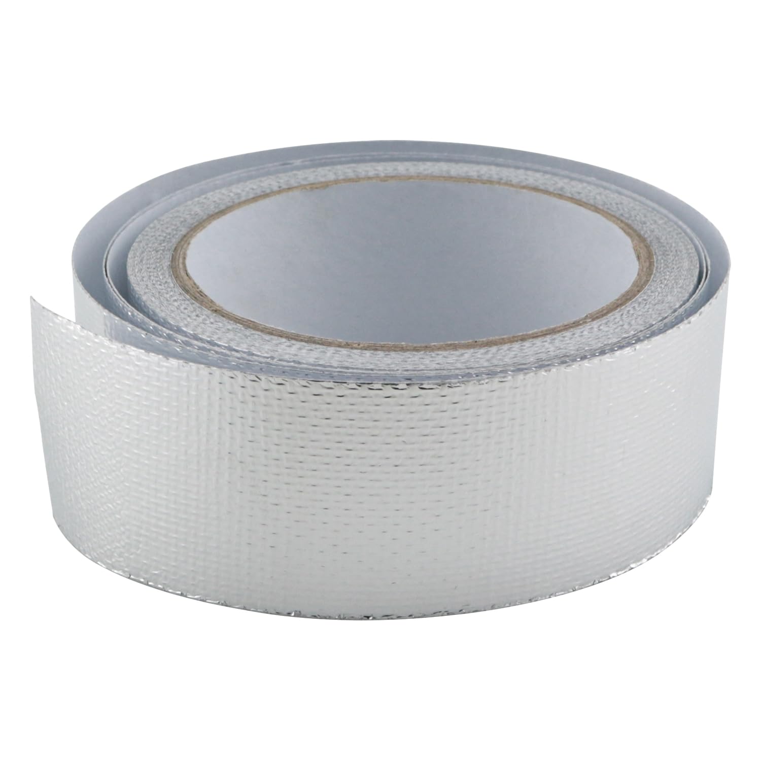 1 Roll High Temperature Resistant Aluminum Foil Tape Self Adhesive Fiberglass Heat Shielding Foil Tape for Engine Compartment Pipelines Mechanical Equipment Protection 1.57 Inchx32.8ft