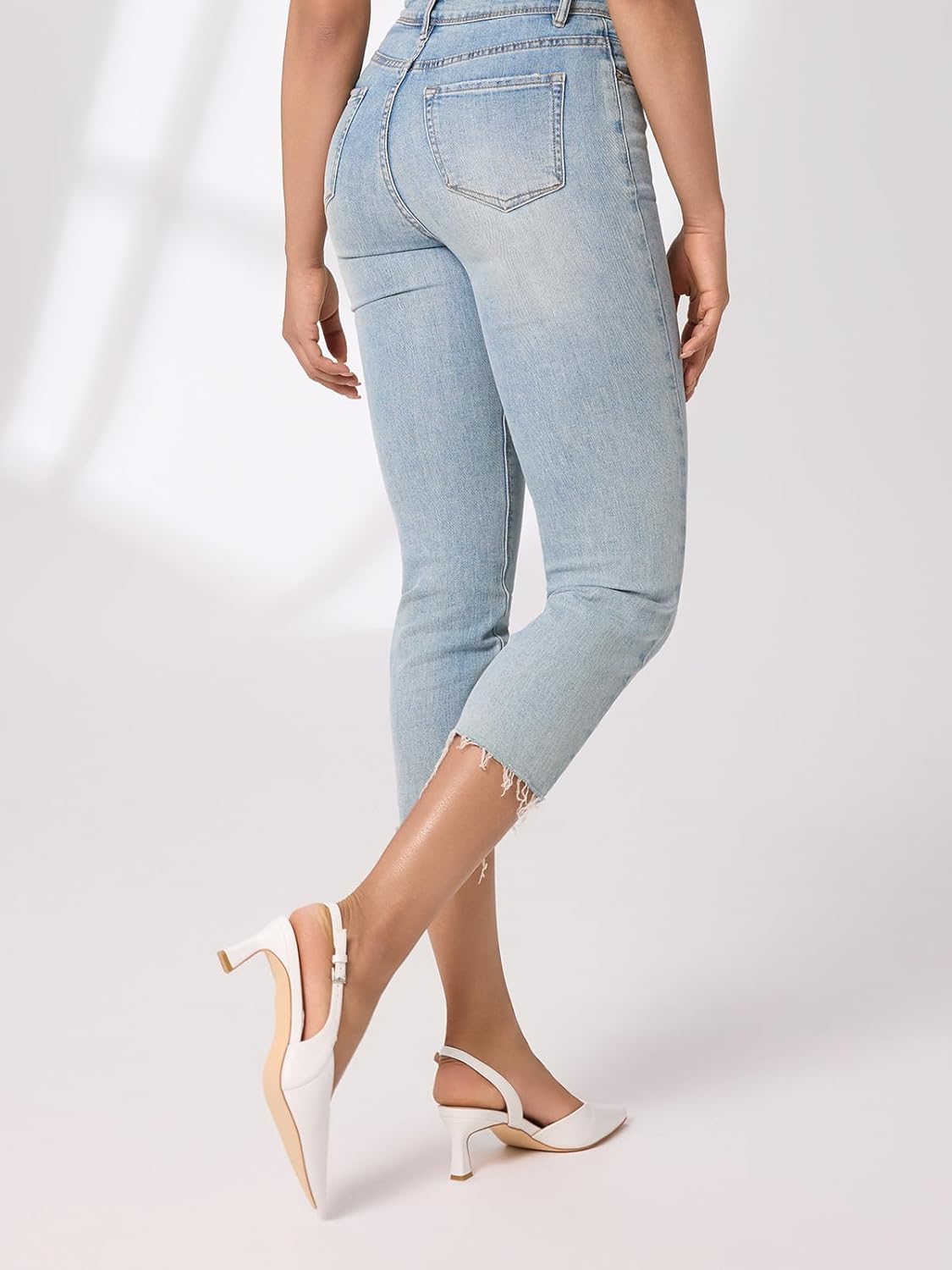 Mostrin Kitten Heels for Women Slingback Pointed Closed Toe Heels Women's Pumps Shoes for Wedding, Party, Commuting - Image 8