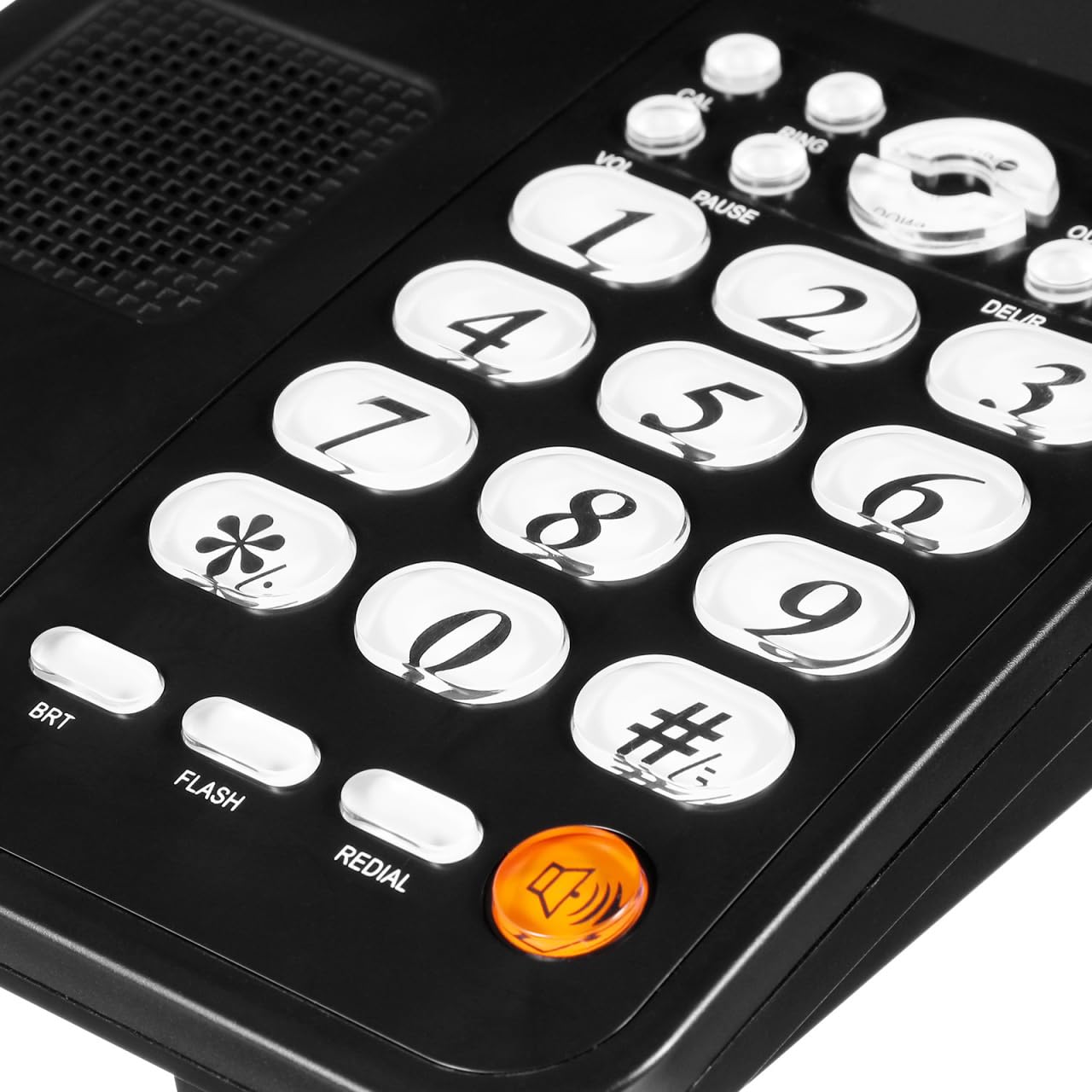 Telefono da ufficio con cavo con ID chiamante e montaggio a parete per uso domestico e alberghiero, telefono fisso da tavolo con funzione mute e ricomposizione